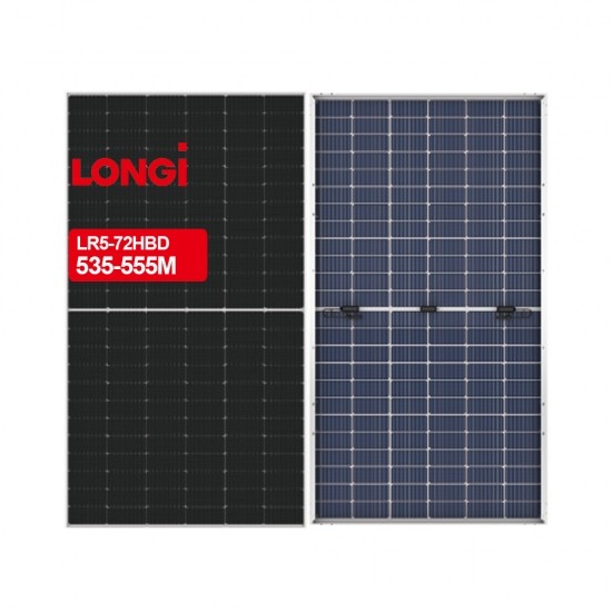 Longi 545W 550W 555W Mono Solar Panels Hi-MO 5 Type Monocrystalline PV