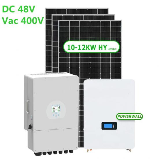400Vac 3 Phase 10KW 12KW 15KW 20KW Hybrid Solar Power System with Deye Inverter