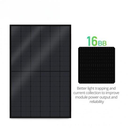 Full Black Dual Glass 420W 425W 430W 440W 450W Monocrystalline Solar Panels Bifacial With IEC UL