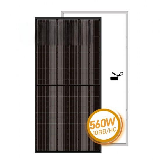 Home Solar Energy Panel 540W 550W 555W 560W Full Black Photovoltaic Solar Module Price
