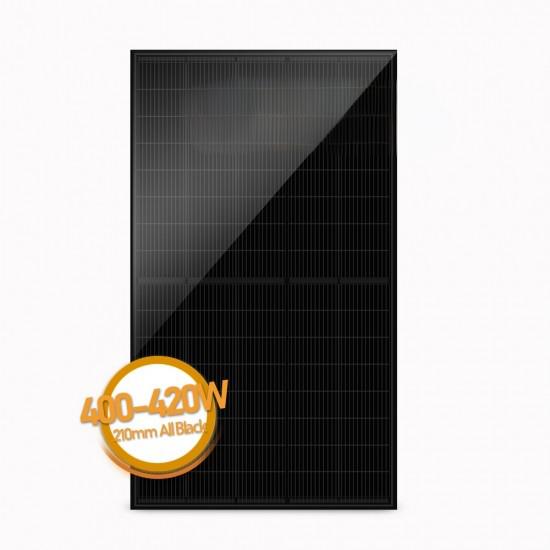 210mm Half Cut Cells Solar Energy Panel 400W 405W 410W 415W 420W Full Black Photovoltaic Module