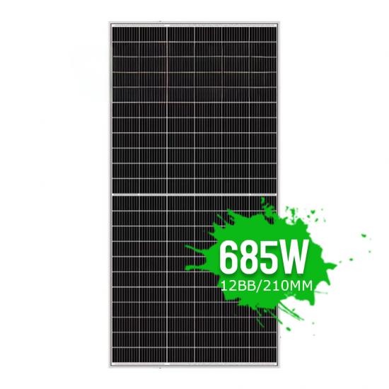 Large Solar Panels Mono 650W 660W 680W 685W Half Cut 132Cells Monocrystalline PV