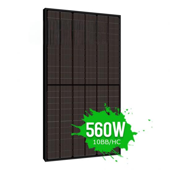 Full Black Solar Panel 540watt 550watt 560watt Monocrystalline 540 W 550 W 560W Photovoltaic