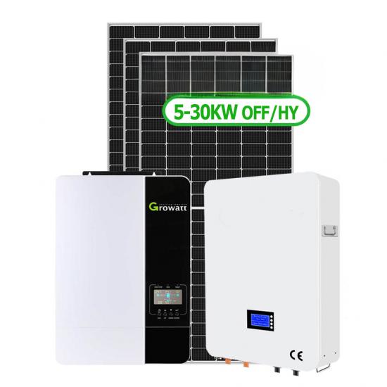 Growatt Off Hybrid Solar Power Systems 3KW 5KW 6KW 8KW 10KW 12KW with Lithium Battery