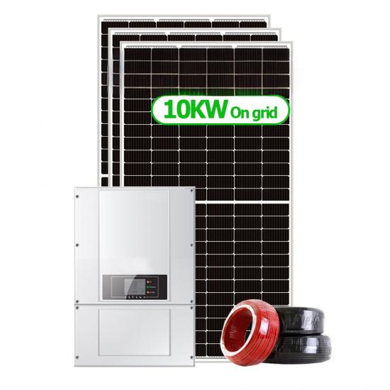 Three phase rooftop 10kw grid connect solar system supplier