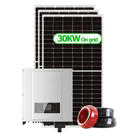 Solar Energy Systems 25KW 30KW 35KW 40KW 50KW 60KW On Grid Solar Power System Grid Tie 50KW 40KW