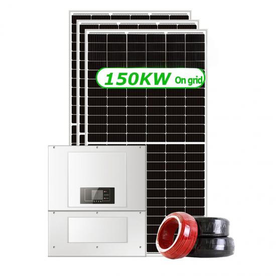 150 KW Solar Kit Solar Power Plant 150 KW On-Grid Solar Power System for Commercial Application