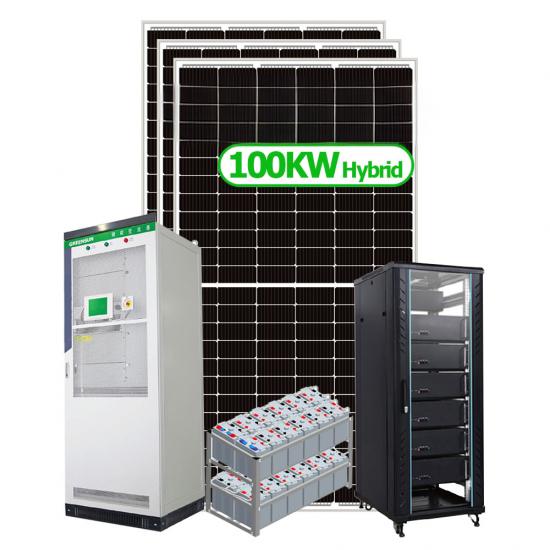 Hybrid 80KW 90KW 100KW Storage Solar Power Station 100KW Solar Energy Systems for Hotel Farm Factory