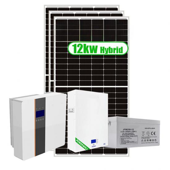 10KW Solar Panel Hybrid Home Solar System 12KW 15KW Storage Battery Systems