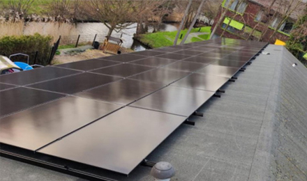 50kw on grid system use full black panels in Netherlands